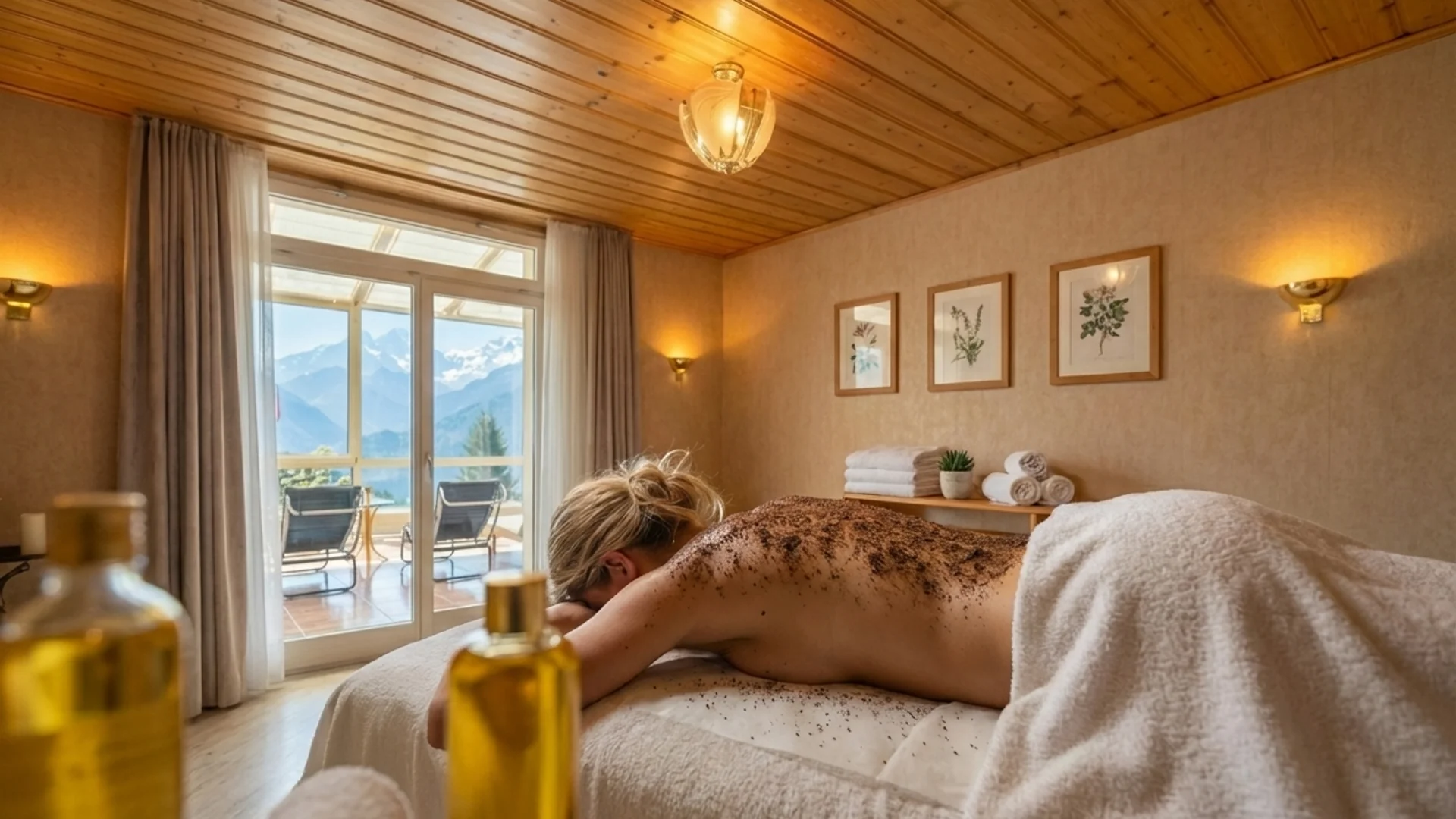 Alpine wellness spa experience